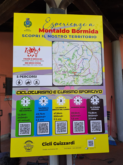 Montaldo Bormida, nasce la nuova stazione di servizio per bici: un invito a scoprire il territorio